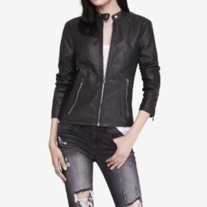 Express Black Minus the Leather Moto Jacket